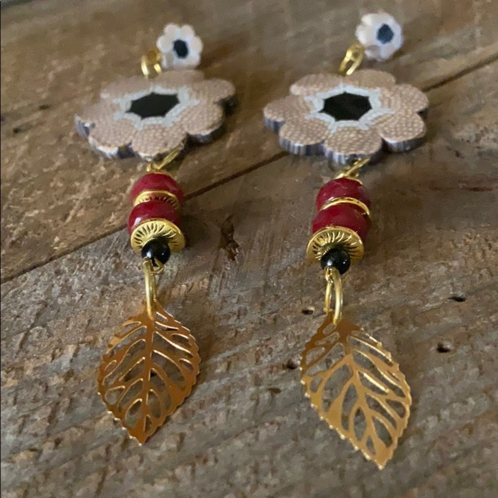 Artisan Flower, GEMSTONE Earrings